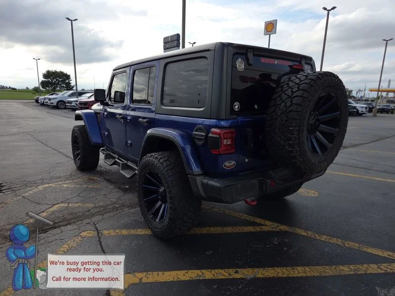 Used 2018 Ocean Blue Metallic Clearcoat Jeep Rubicon image 3