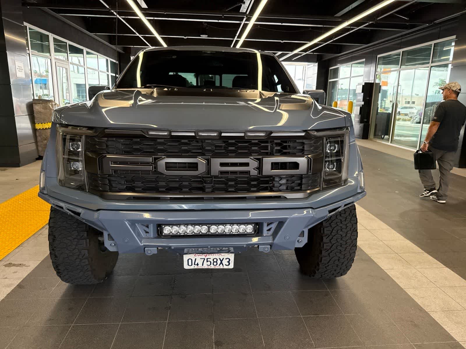 Used 2023 Azure Gray Metallic Tri-Coat Ford Raptor image 4