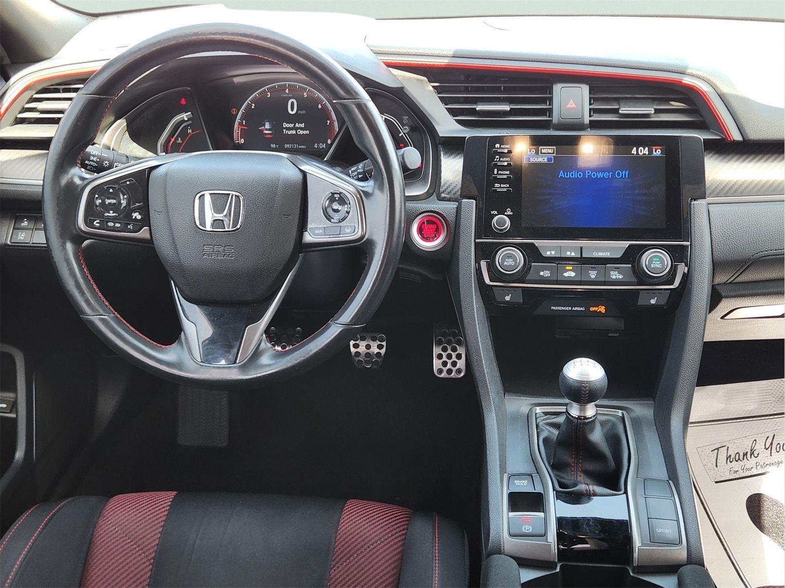 Certified Used 2020 Platinum White Pearl Honda SI image 25
