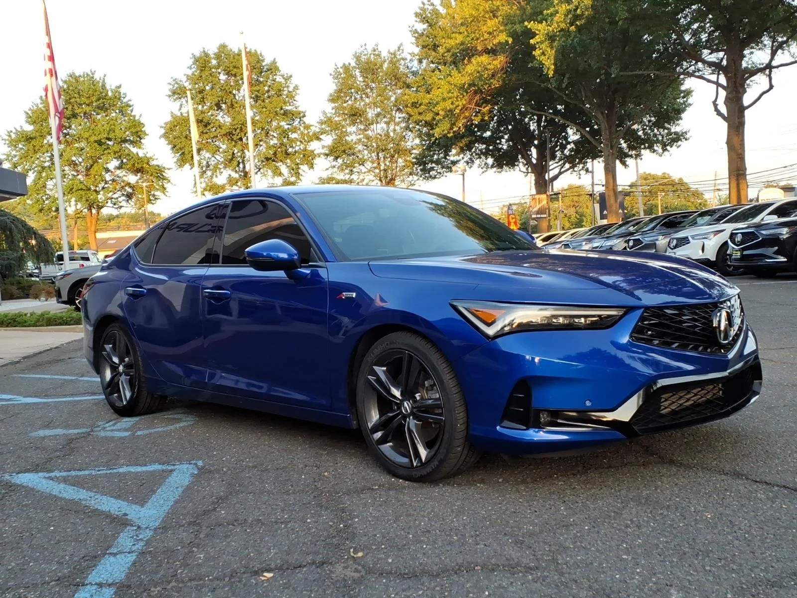Used 2024 Apex Blue Pearl Acura A-SPEC TECH image 3