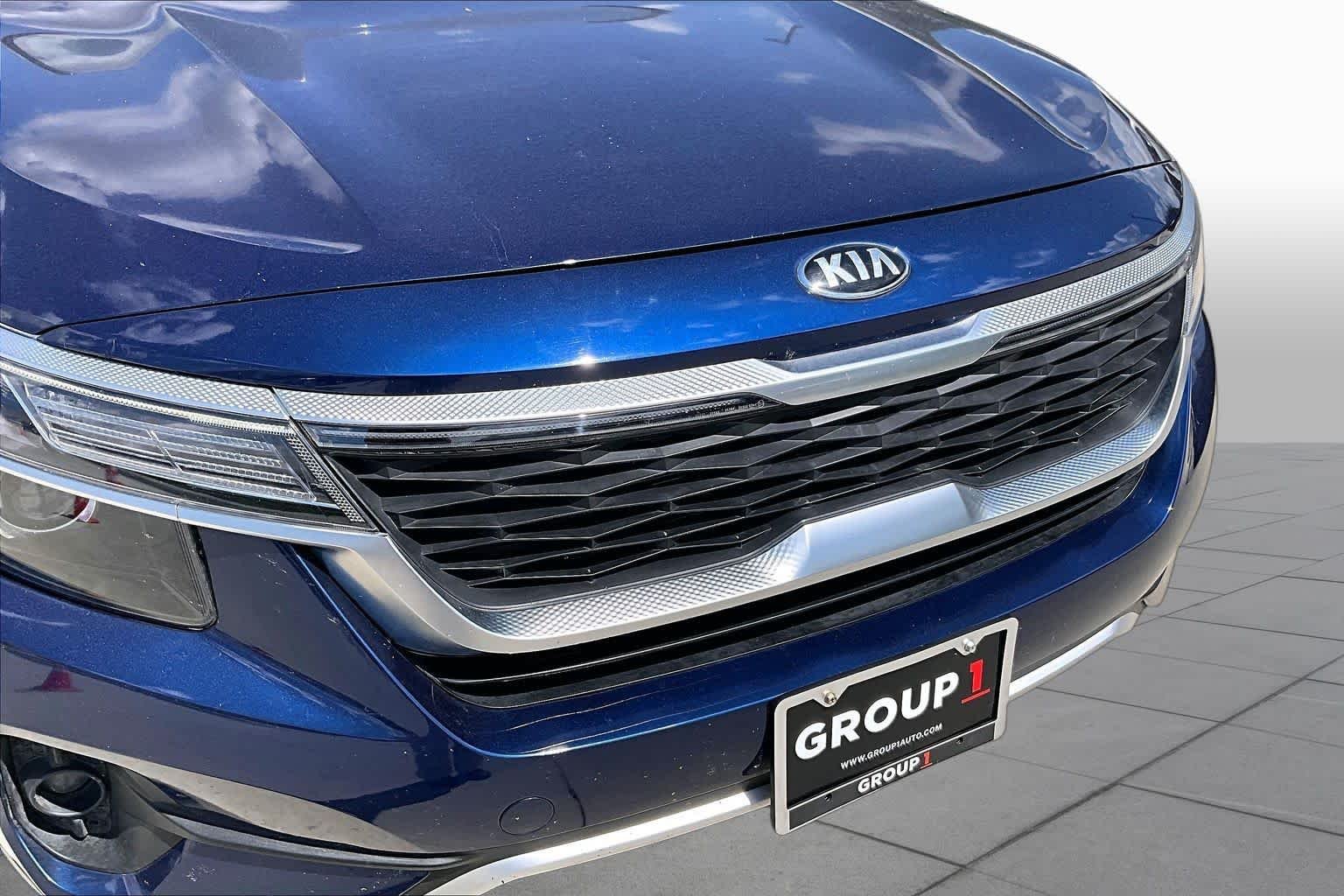 Used 2021 Dark Ocean Blue Kia EX image 27