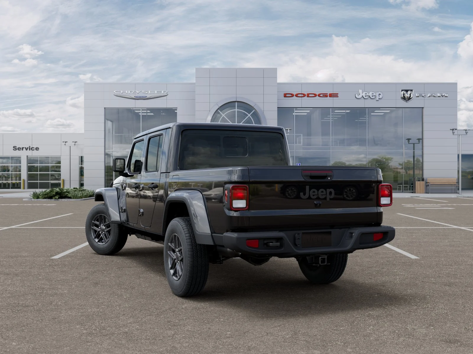 New 2025 Black Clear-Coat Exterior Paint Jeep Sport S image 33