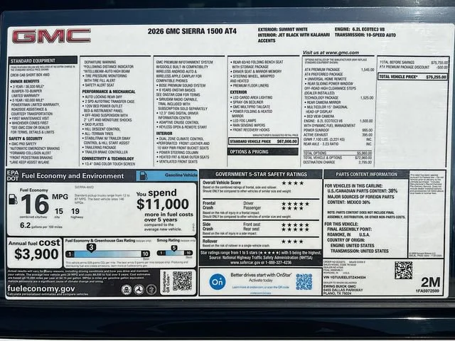 New 2026 Summit White GMC AT4 image 21