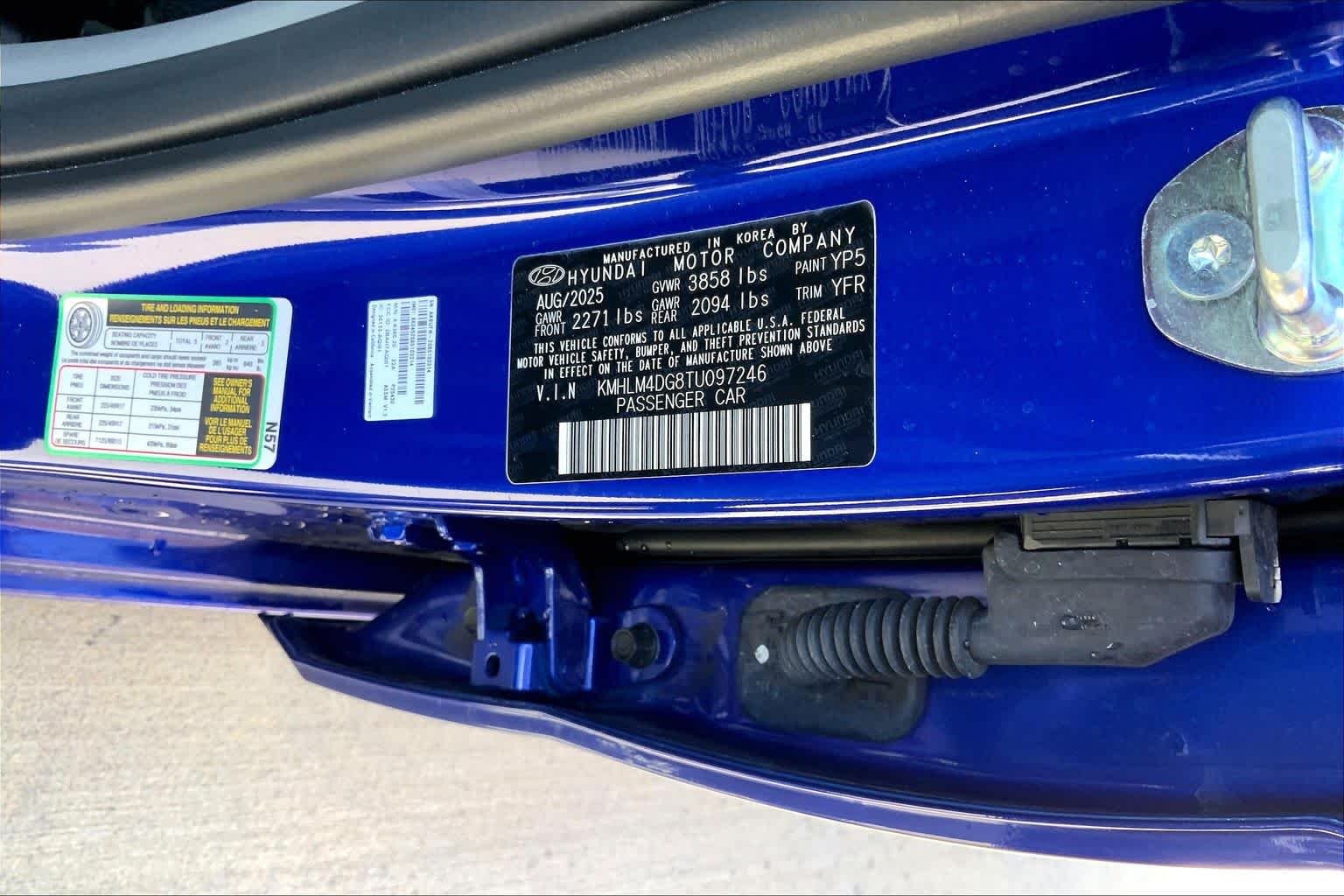 Used 2026 Intense Blue Hyundai SEL Sport image 33