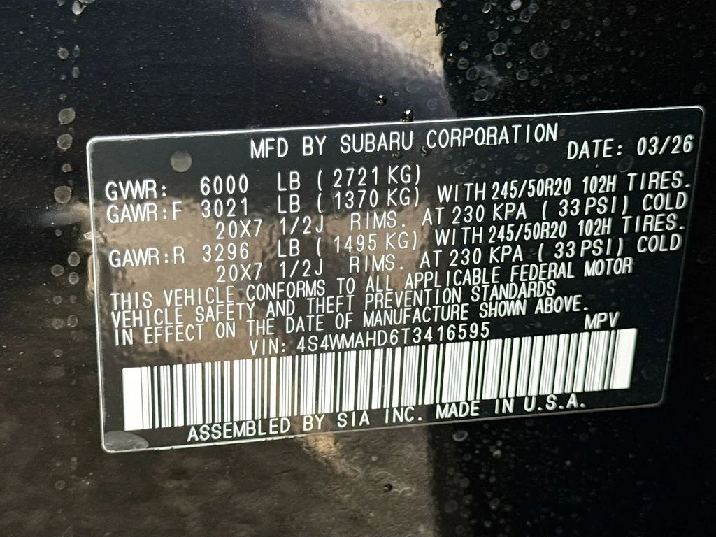 New 2026 Black Subaru Limited Bronze Edition image 43