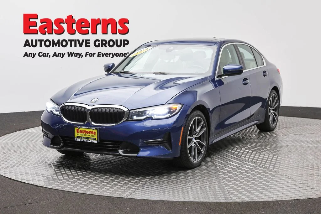 Used 2021 Blue BMW 330i xDrive image 1