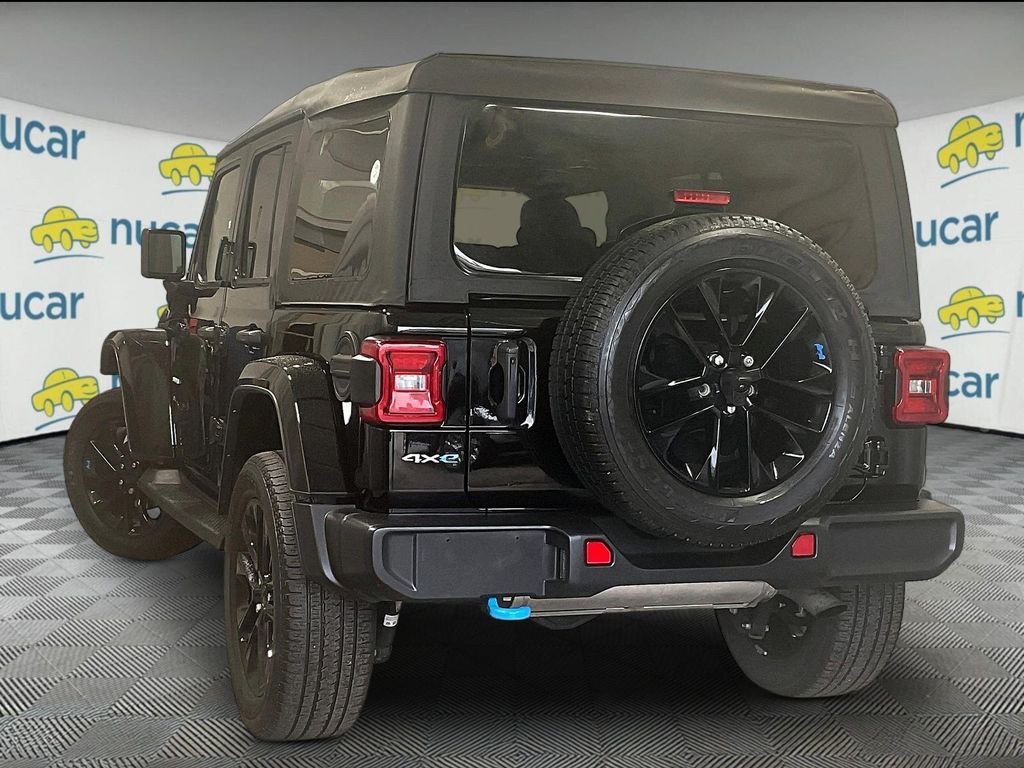 Used 2023 Black Clearcoat Jeep Sahara 4xe image 4