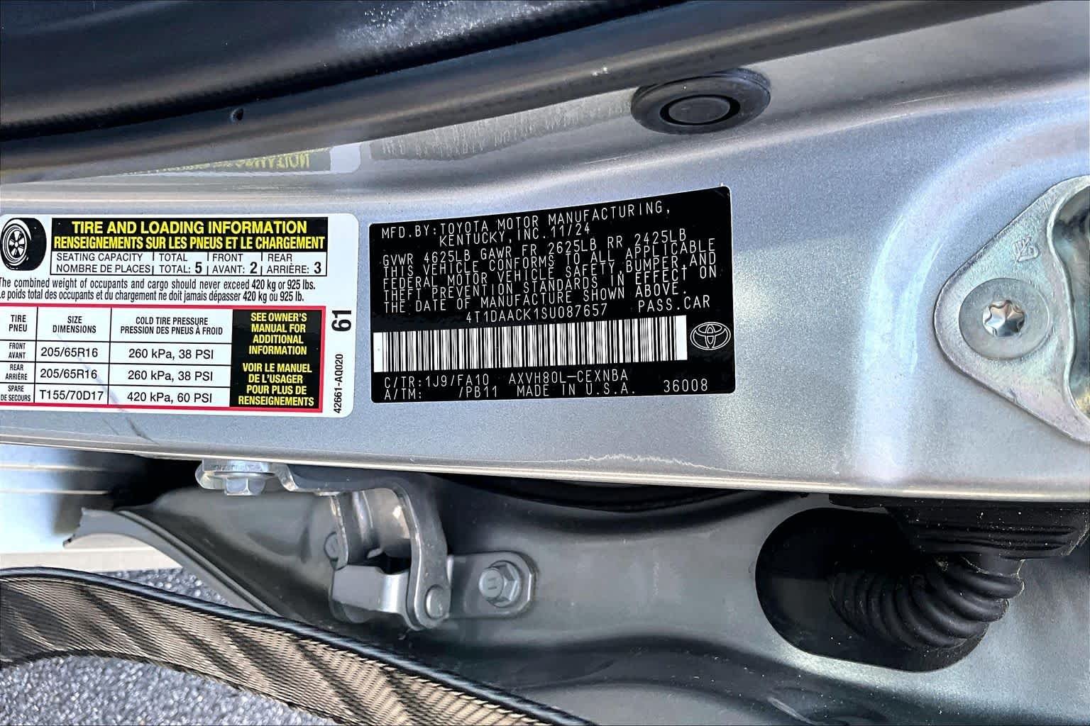 Used 2025 Celestial Silver Metallic Toyota LE image 33