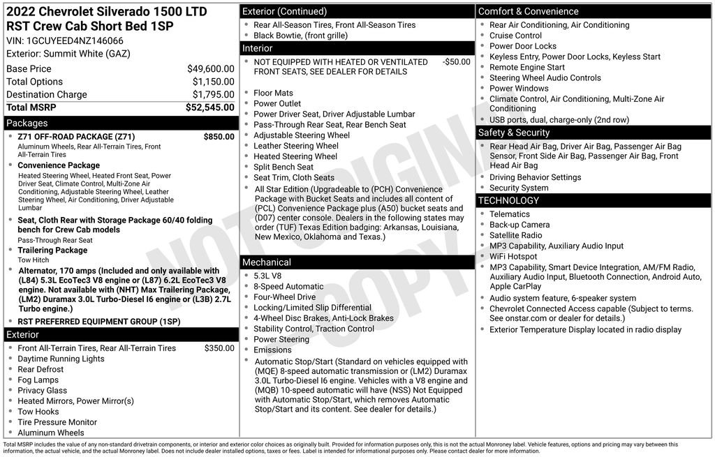 Used 2022 Chevrolet Silverado 1500 Limited RST with VIN 1GCUYEED4NZ146066 for sale in Elk River, Minnesota