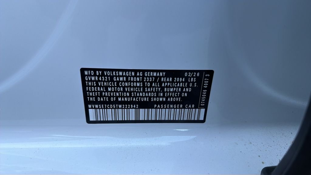 New 2026 Opal White Pearl Volkswagen SE image 24