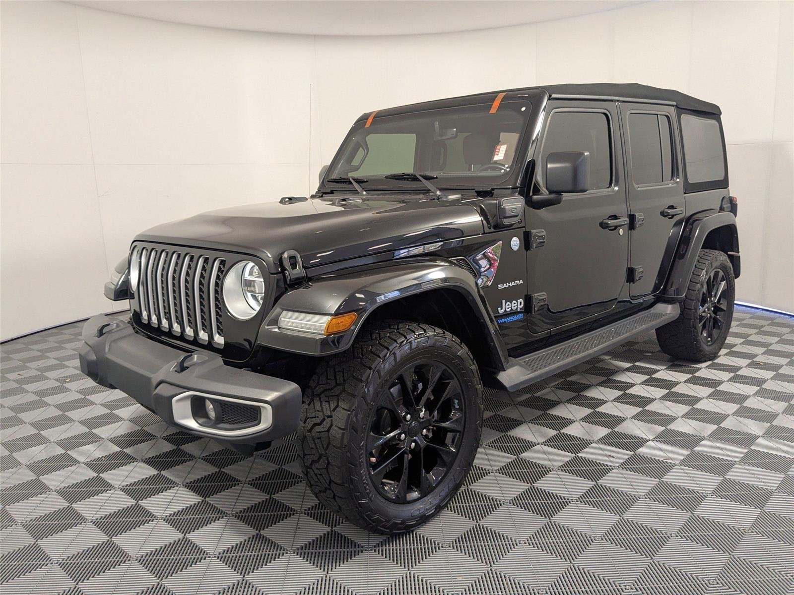 Used 2021 Jeep Wrangler Unlimited Sahara 4XE with VIN 1C4JJXP60MW686600 for sale in McDonough, GA