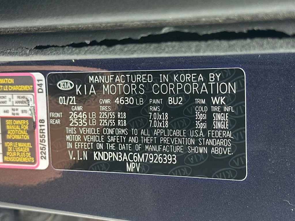 Used 2021 Blue Kia EX image 32