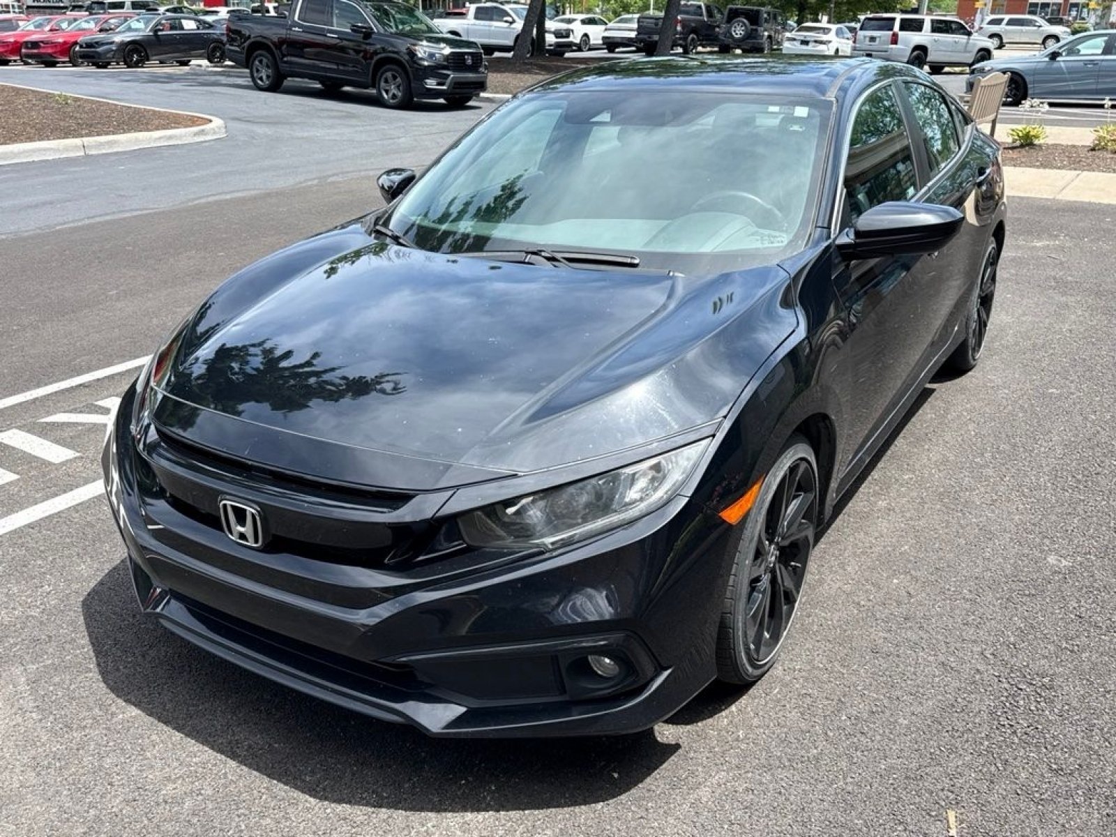 Certified Used 2020 Crystal Black Pearl Honda Sport image 6