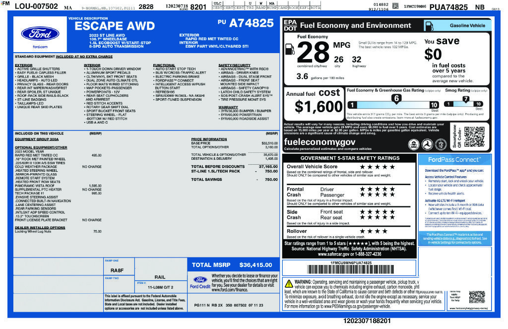 Used 2023 Red Ford ST-Line image 23