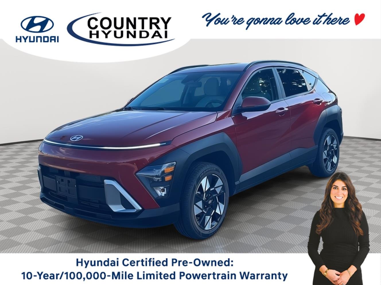 Used 2025 Ultimate Red Metallic Hyundai SEL image 1