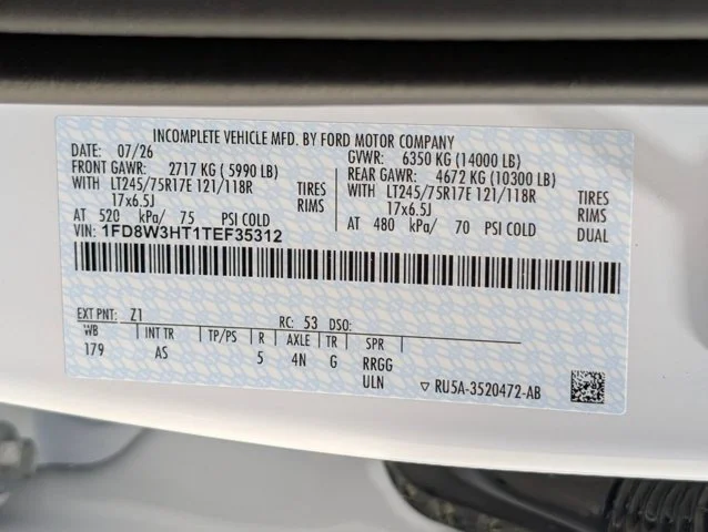 New 2026 Oxford White Ford F-350® XL image 59