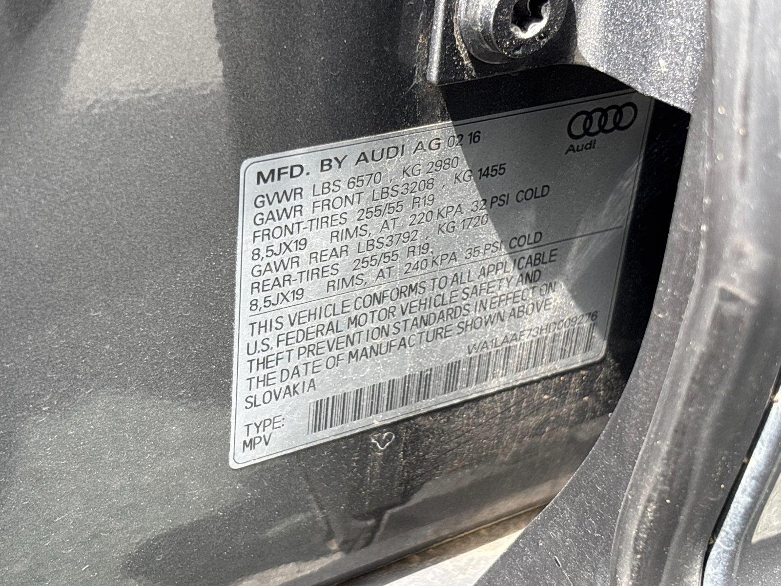 Used 2017 Graphite Gray Metallic Audi Premium Plus image 11