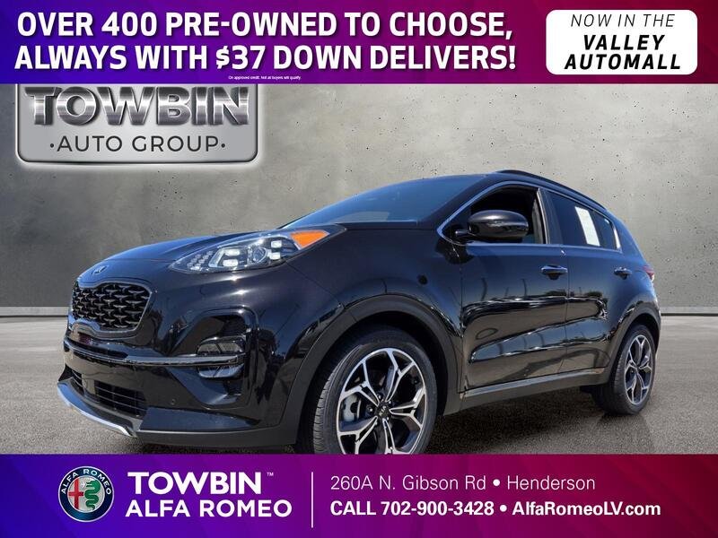 Used 2020 Black Cherry Pearl KIA SX TURBO FWD image 1