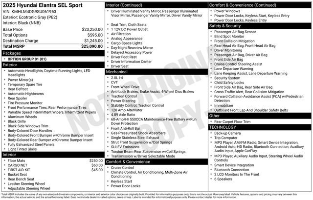 Used 2025 Gray Hyundai SEL Sport image 3