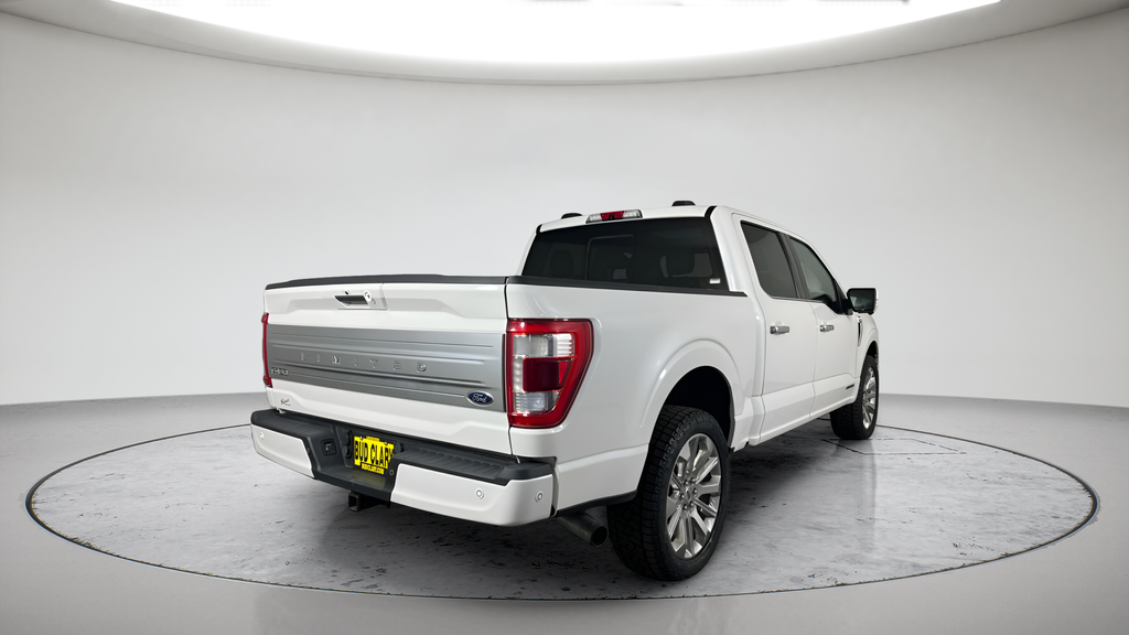 Used 2021 Star White Metallic Tri-Coat Ford Limited image 3