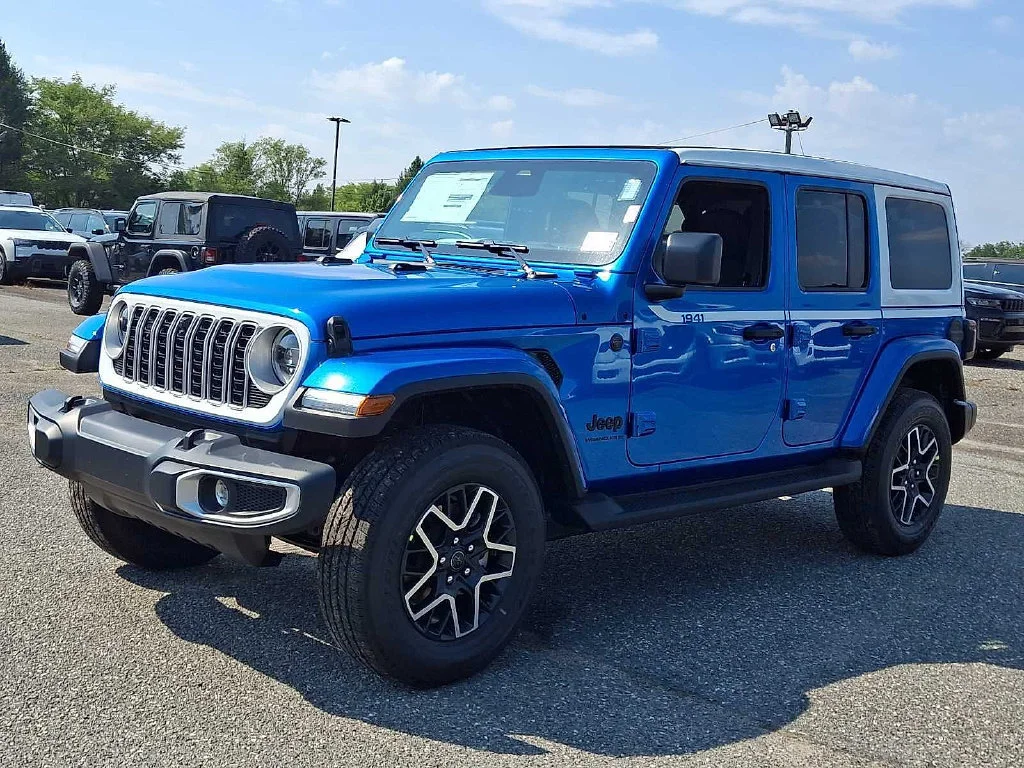 New 2027 Hydro Blue Pearlcoat Jeep Sahara image 4