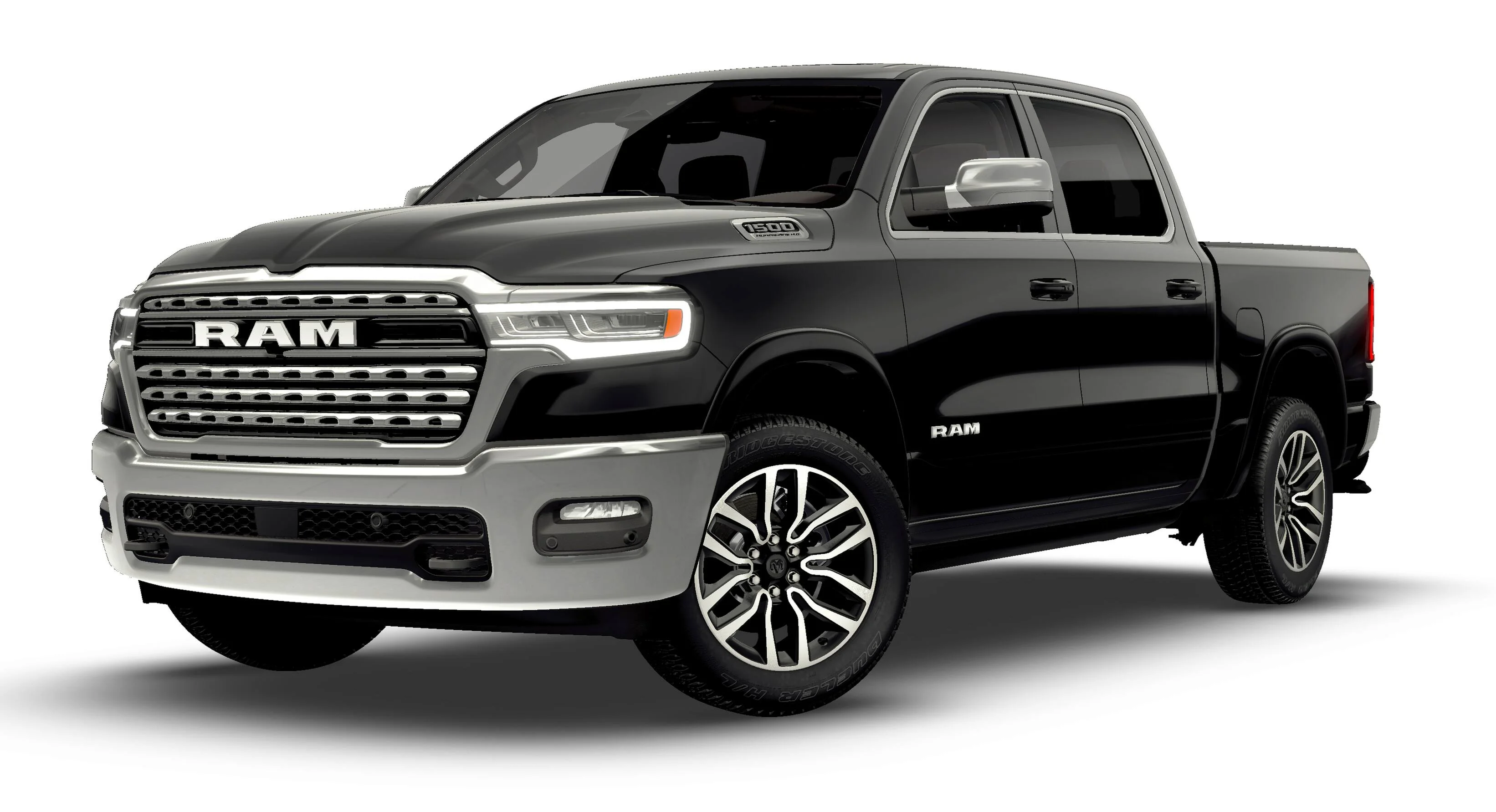 New 2026 Diamond Black Crystal Pearl-Coat Exterior Paint RAM Limited Longhorn image 1