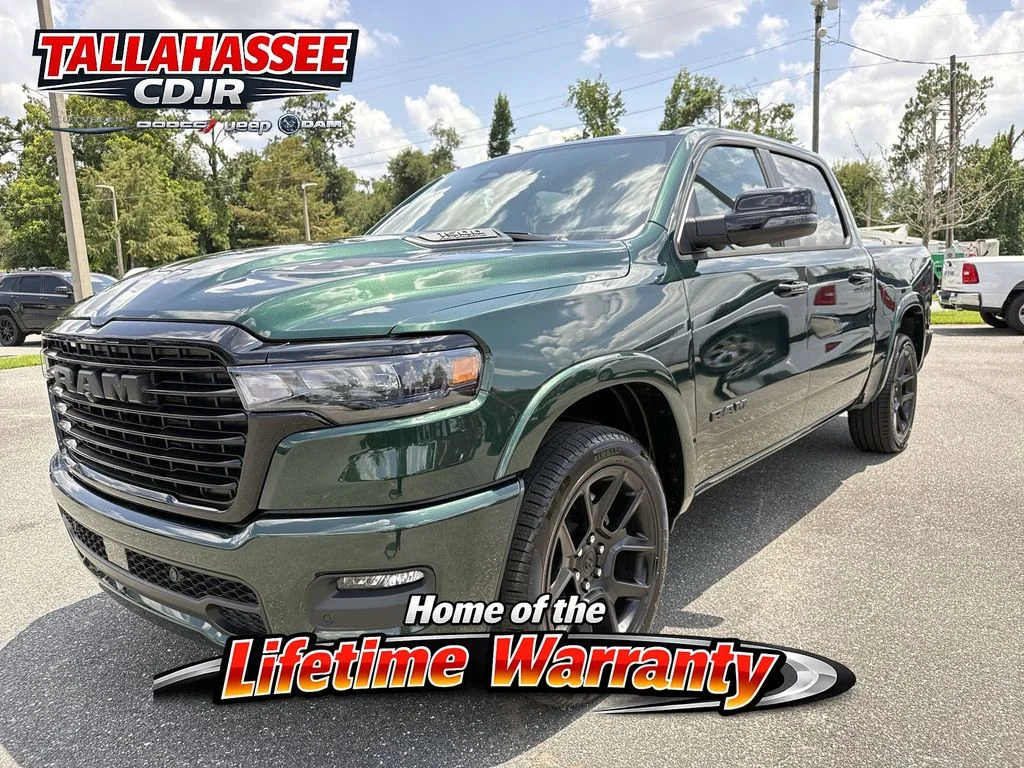 New 2026 Serrano-Green Metallic Exterior Paint RAM Laramie image 7