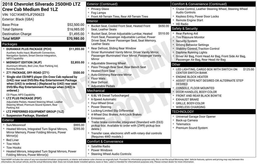 Used 2018 Black Chevrolet LTZ image 38