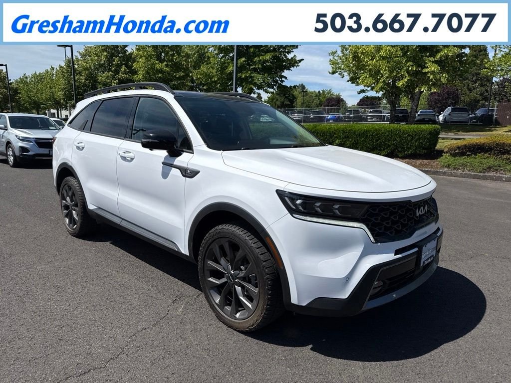 Used 2022 Glacial White Pearl Kia X-Line SX Prestige image 1