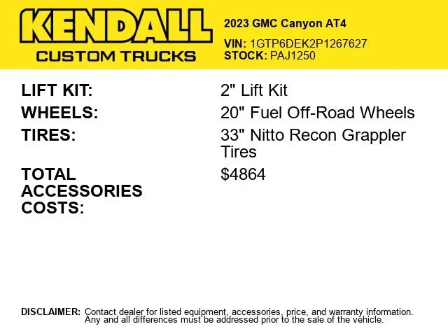 Used 2023 Black GMC AT4 image 2
