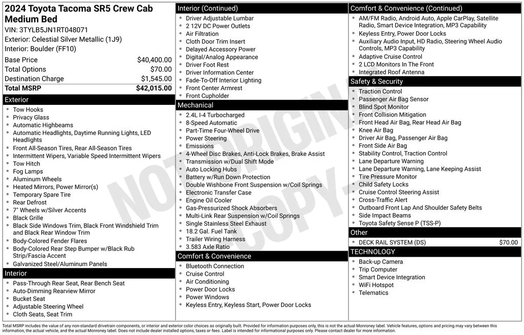 Used 2024 Silver Toyota SR5 image 25
