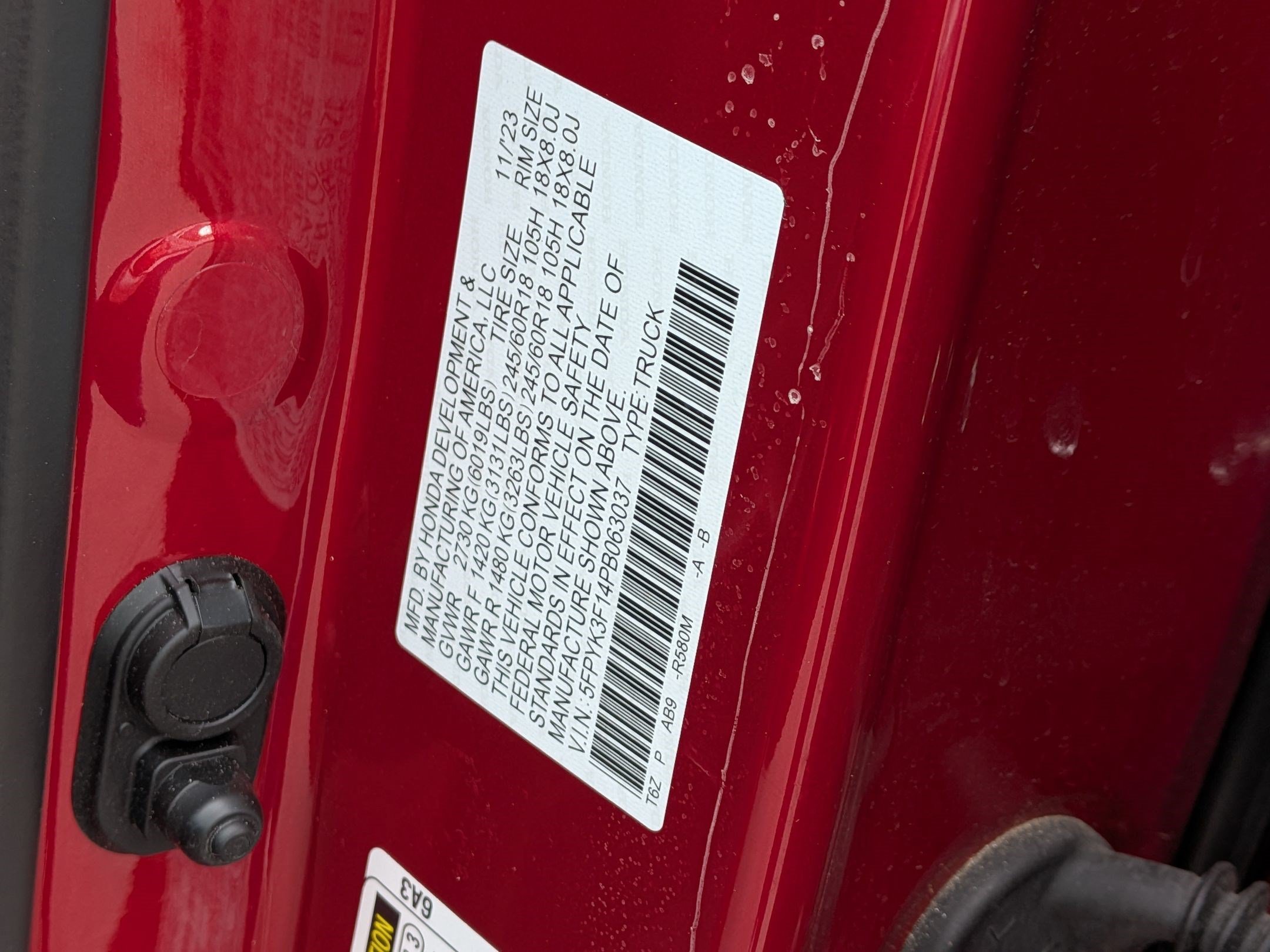 Certified Used 2023 Red Honda Sport image 34