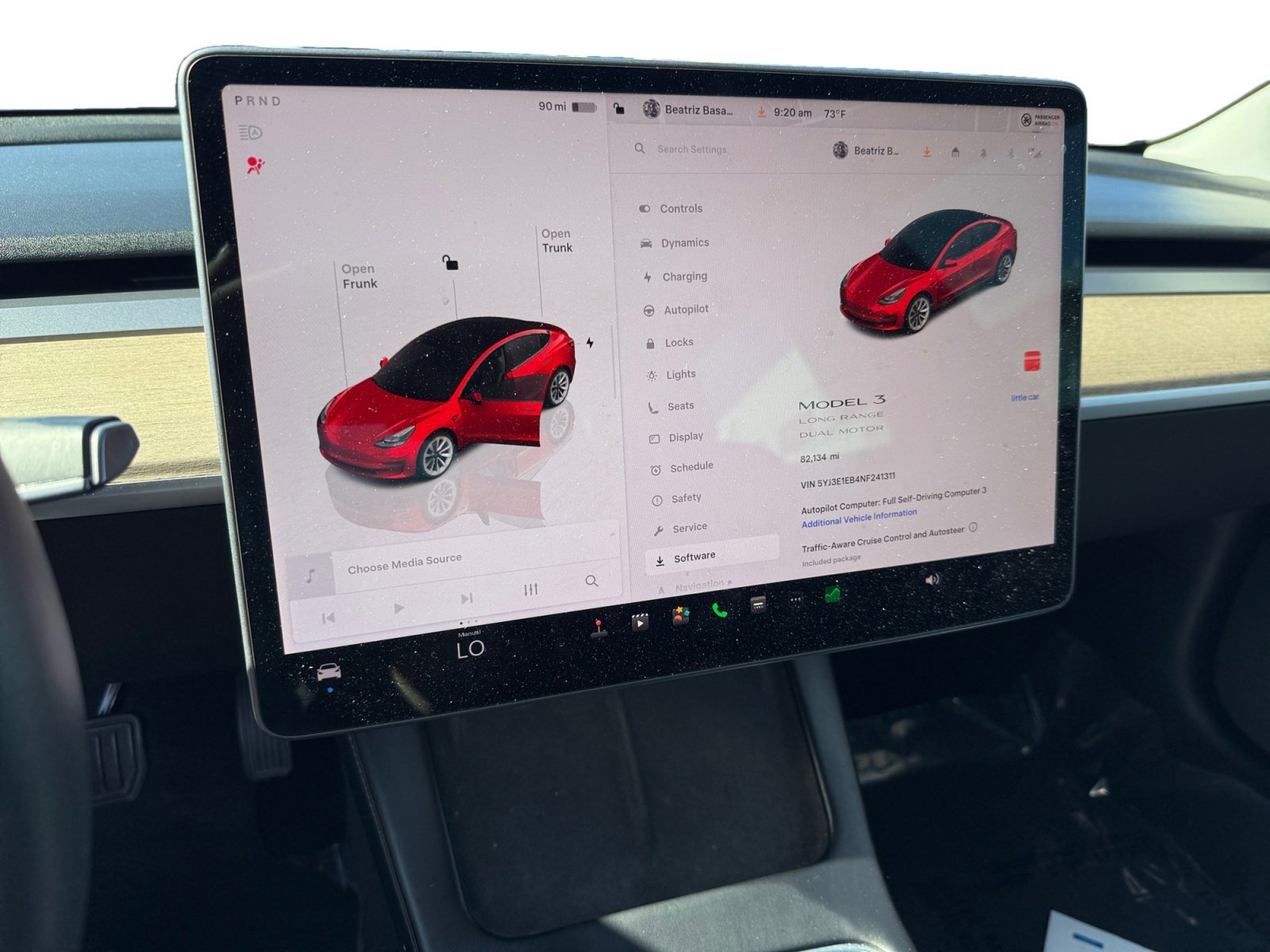 Used 2022 Red Multi Coat Tesla Long Range image 11