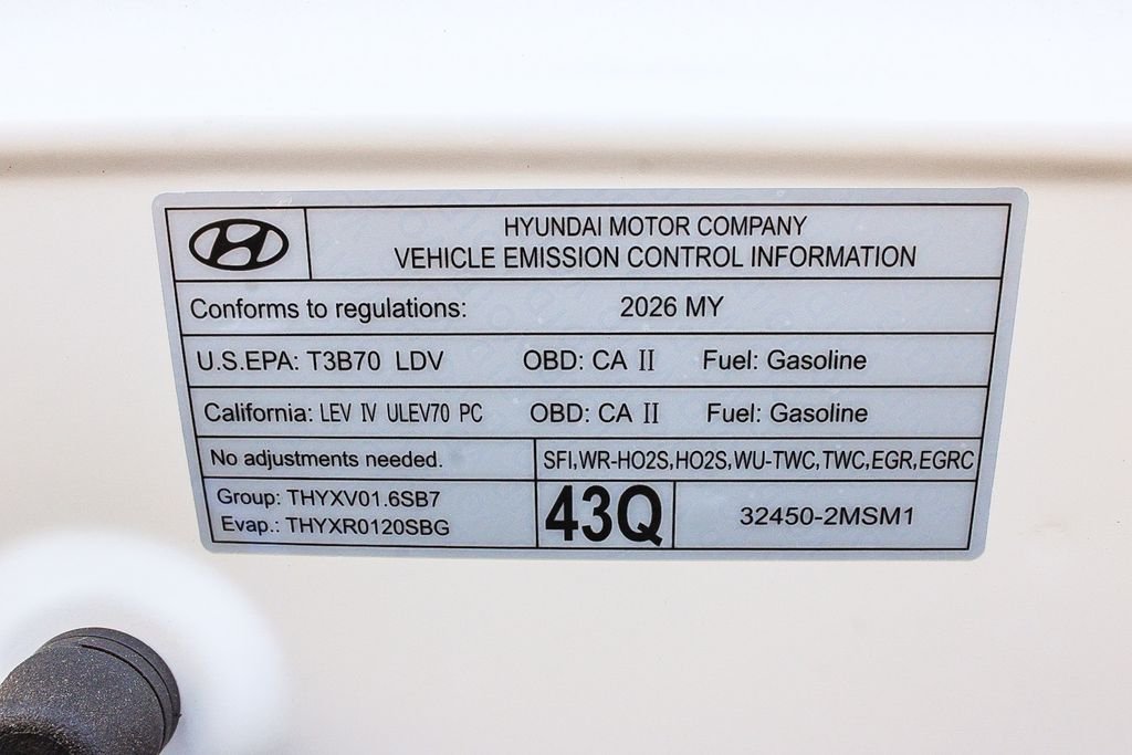 New 2026 White Hyundai SE image 28