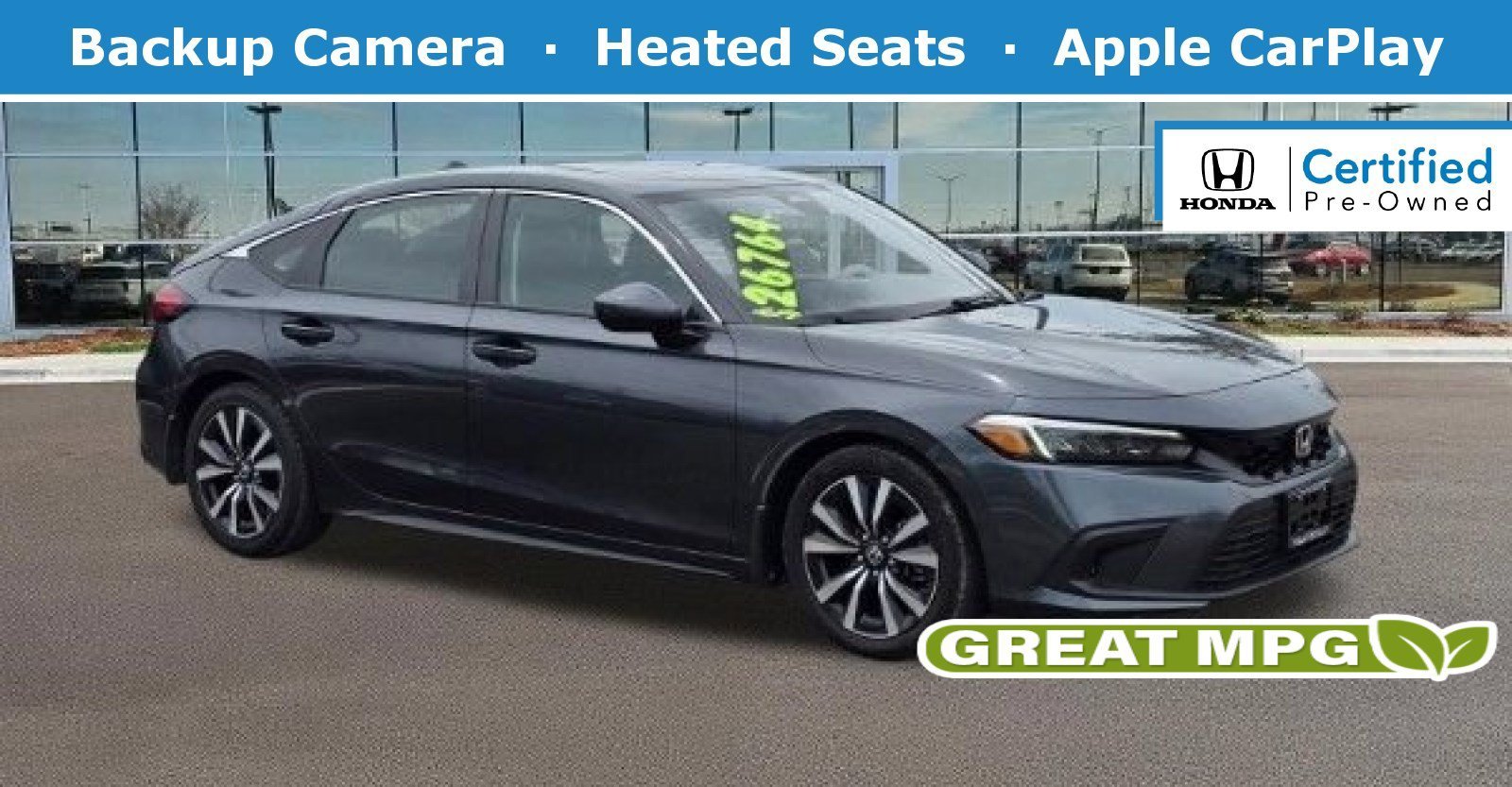 Certified Used 2023 Meteorite Gray Metallic Honda EX-L image 1