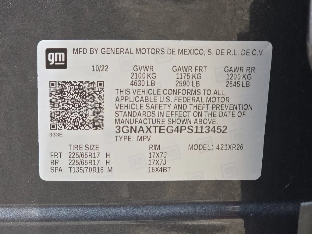 Used 2023 IRON GRAY METALLIC Chevrolet LT image 35