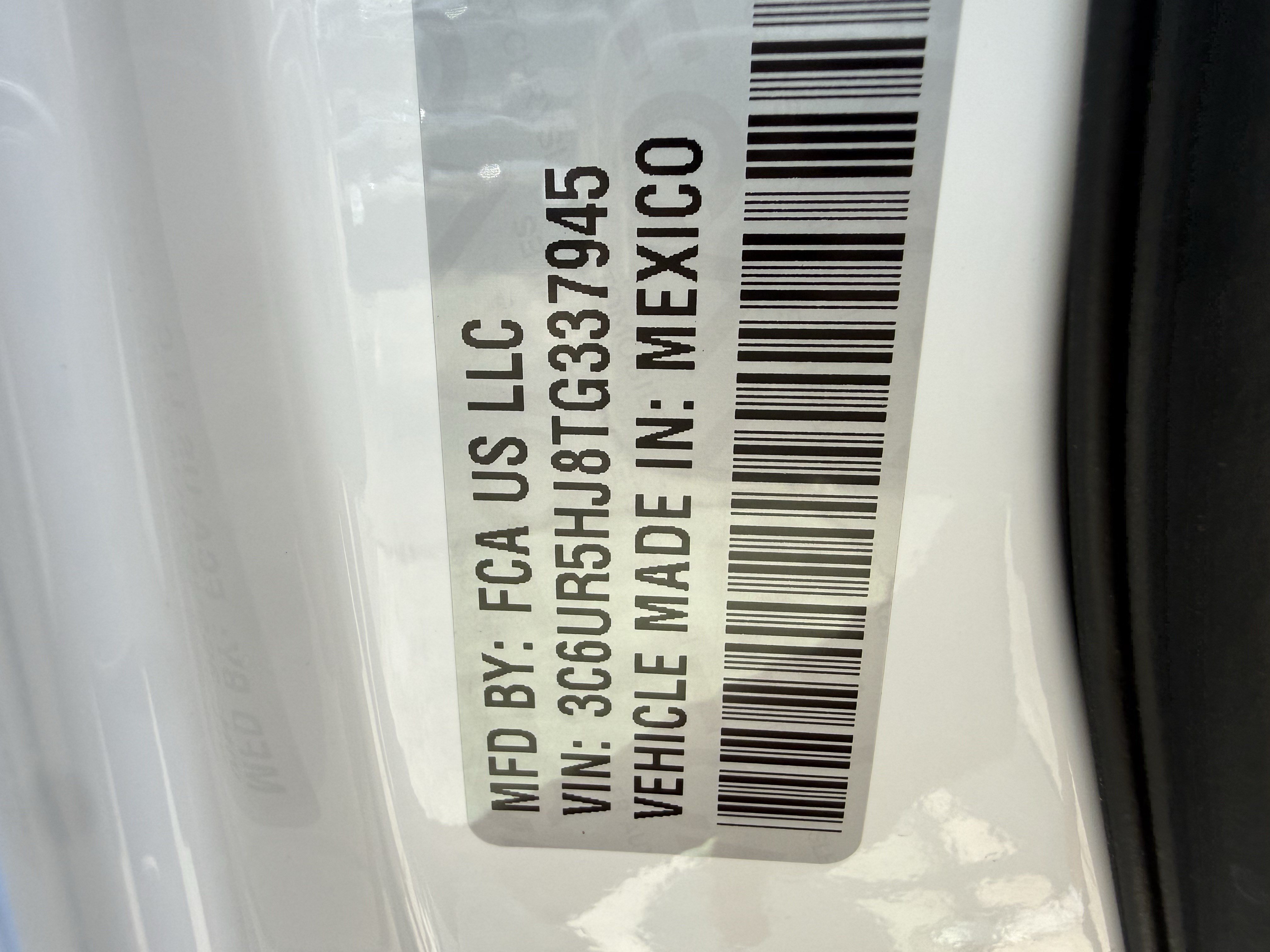 New 2026 Bright White Clear-Coat Exterior Paint RAM Tradesman image 17