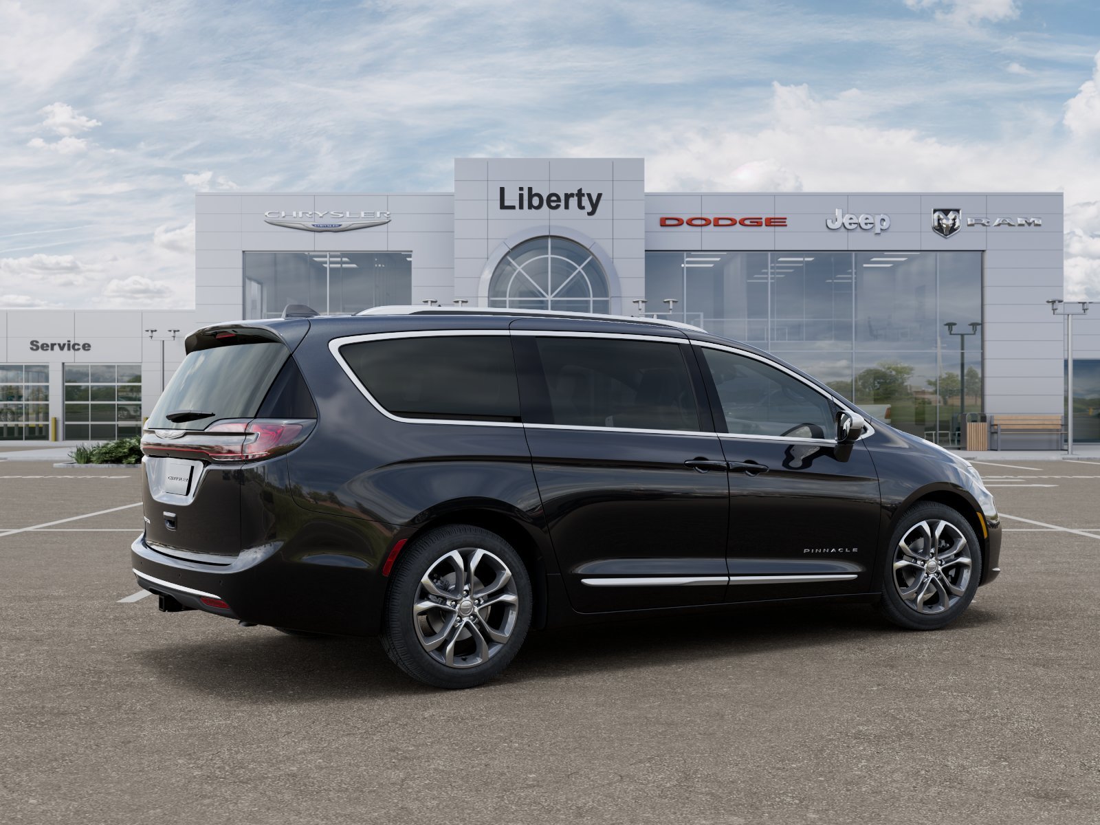 New 2026 Diamond Black Crystal Pearl-Coat Exterior Paint Chrysler Pinnacle image 35