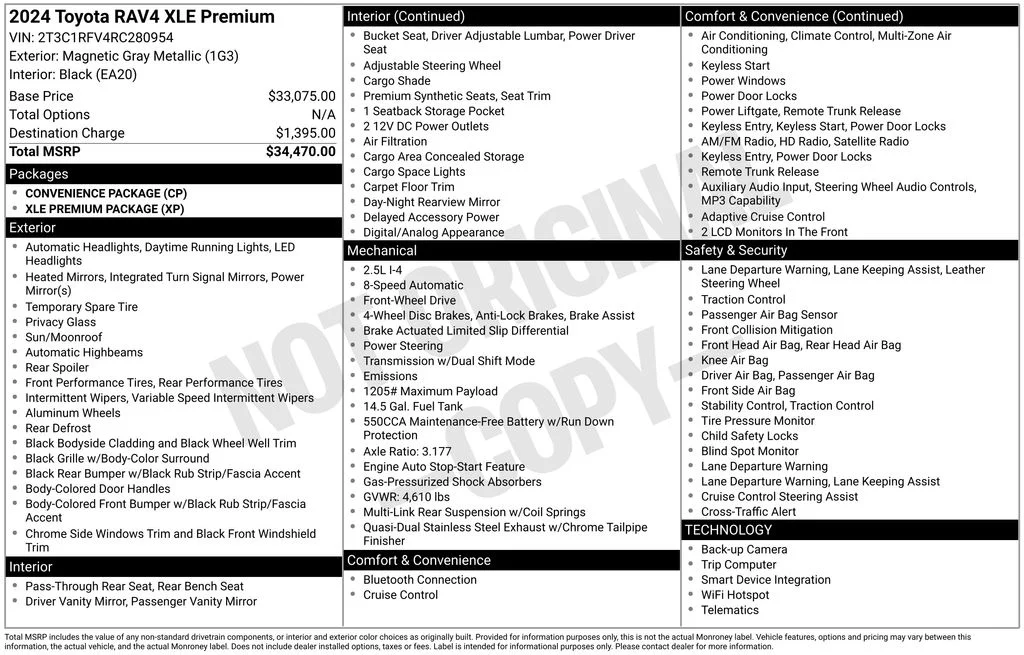Certified Used 2024 Gray Toyota XLE Premium image 43