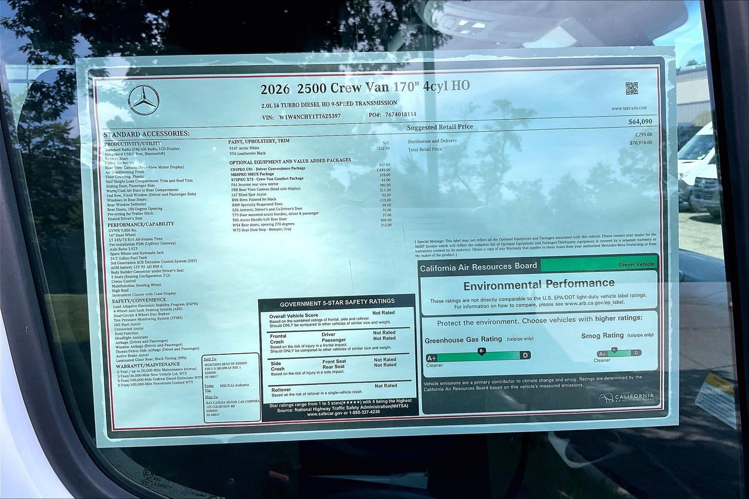 New 2026 Arctic White Mercedes-Benz Crew 170 WB image 23