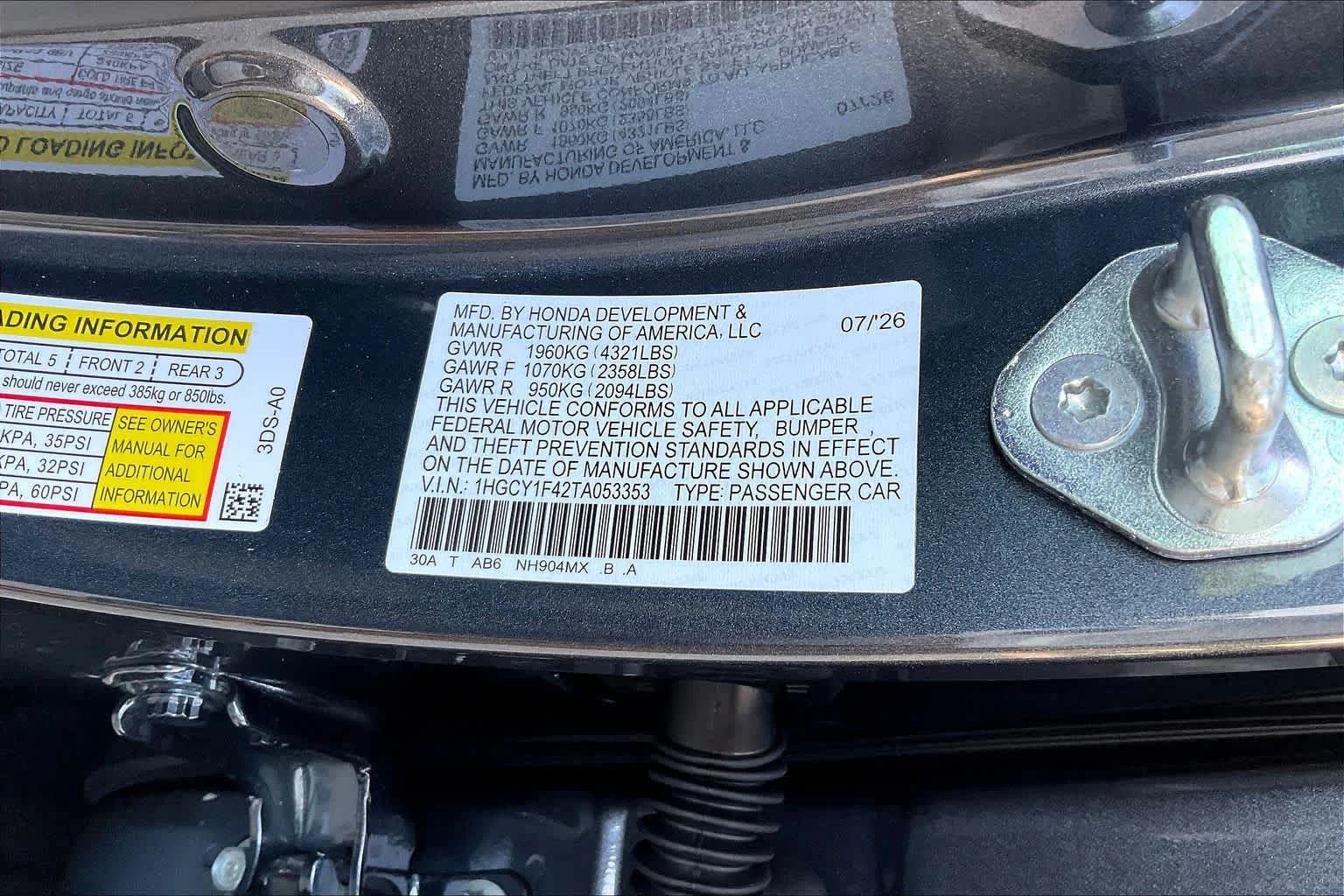 New 2026 Meteorite Gray Metallic Honda SE image 19