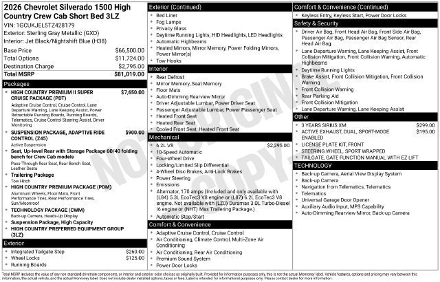 2026 Chevrolet Silverado 1500 High Country - Photo 33