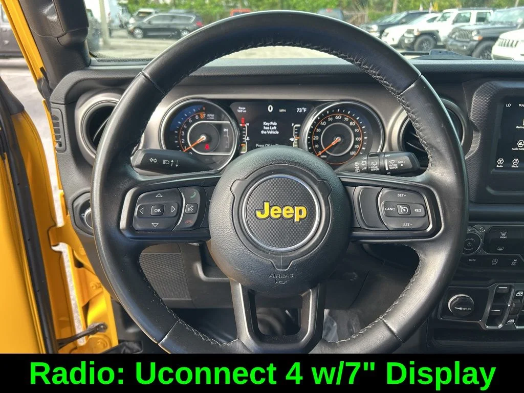 Certified Used 2020 Yellow Jeep Unlimited Sport S image 17