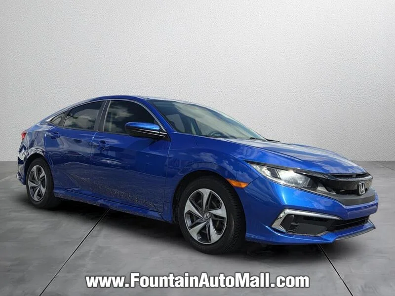 Used 2019 Aegean Blue Metallic Honda LX CVT image 6