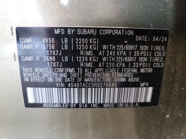 Used 2024 Green Metallic Subaru Premium image 17