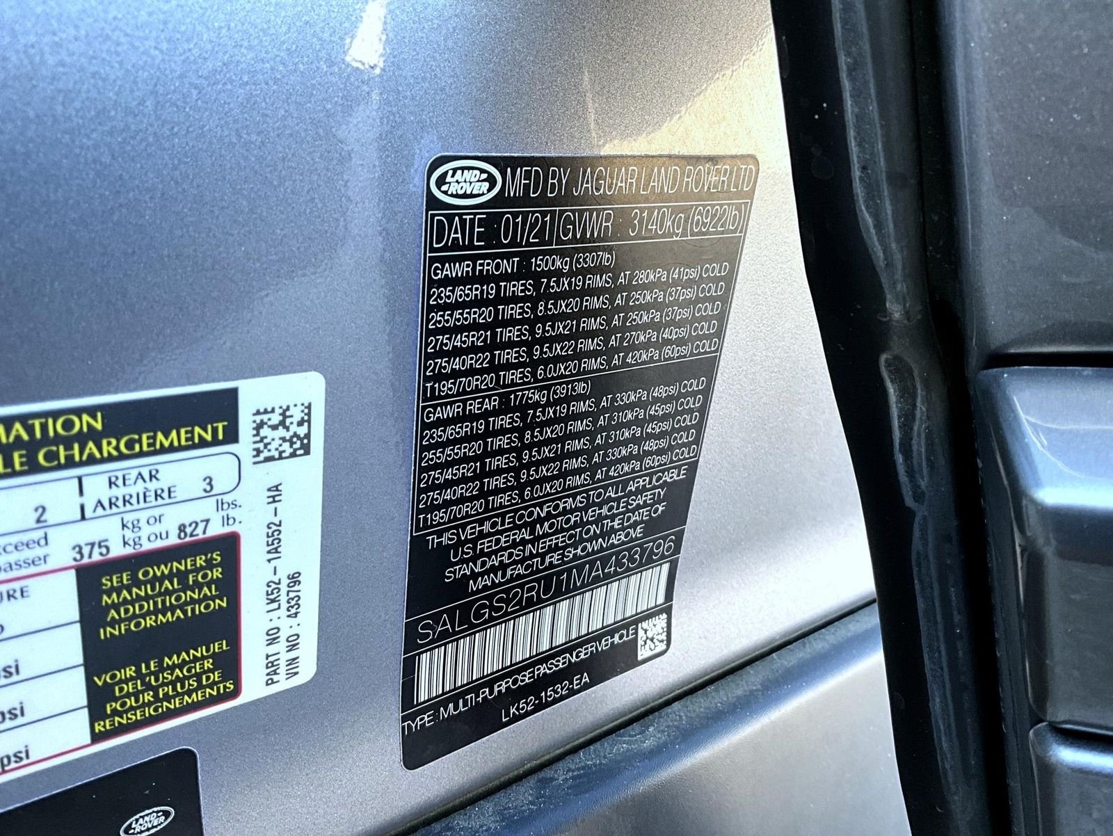 Used 2021 Gray Land Rover Westminster image 25