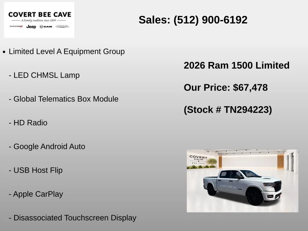 New 2026 White Ram Limited image 15