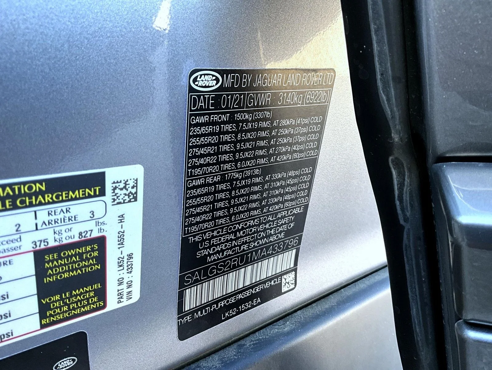 Used 2021 Gray Land Rover Westminster image 25