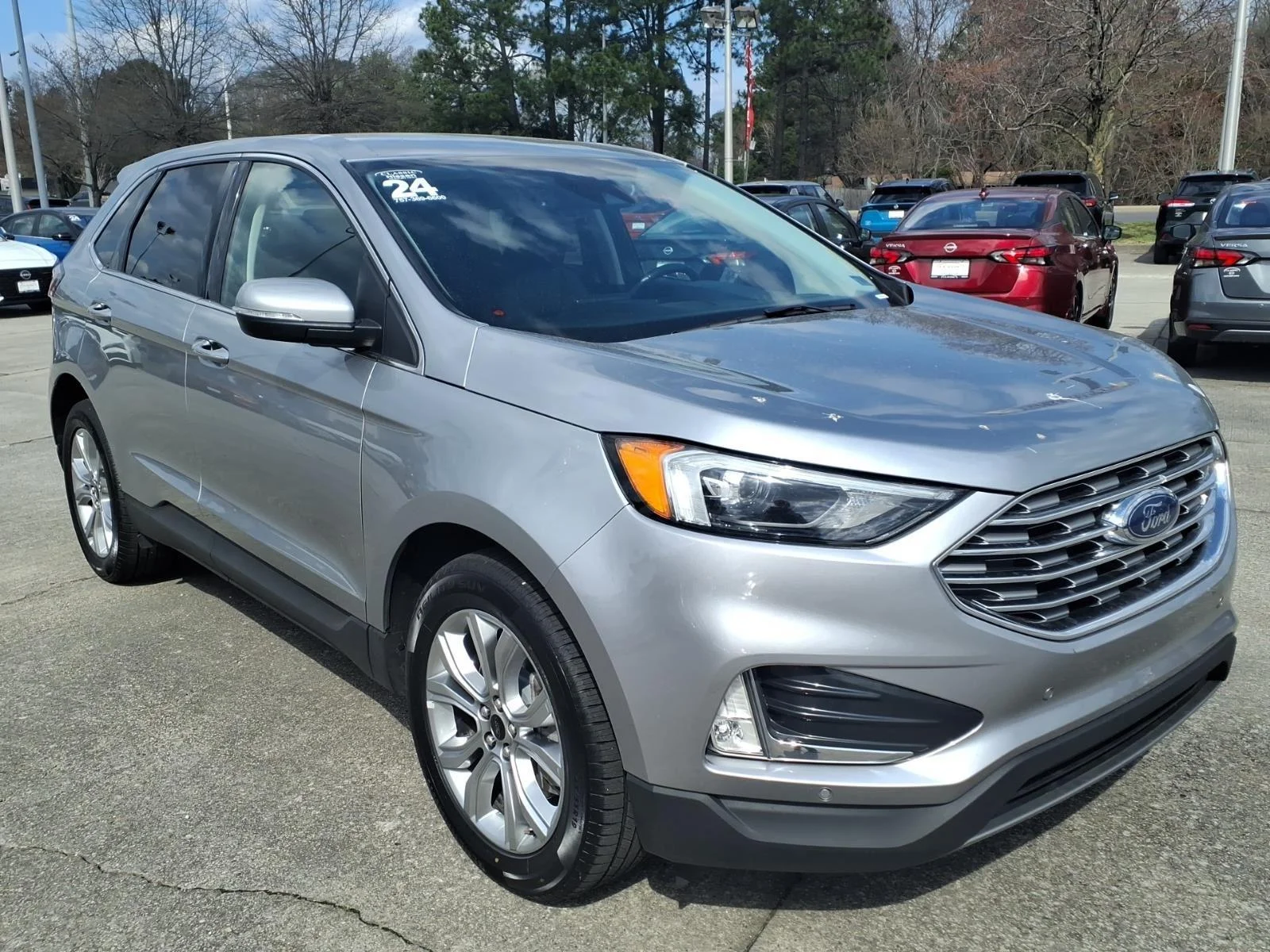 Used 2024 Iconic Silver Metallic Ford Titanium image 3