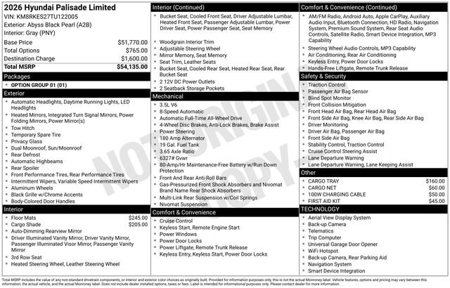 New 2026 Black Hyundai Limited image 14